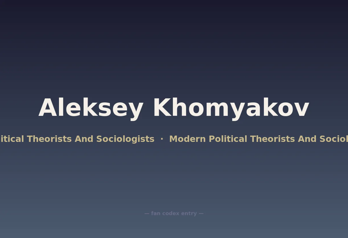 Aleksey Khomyakov