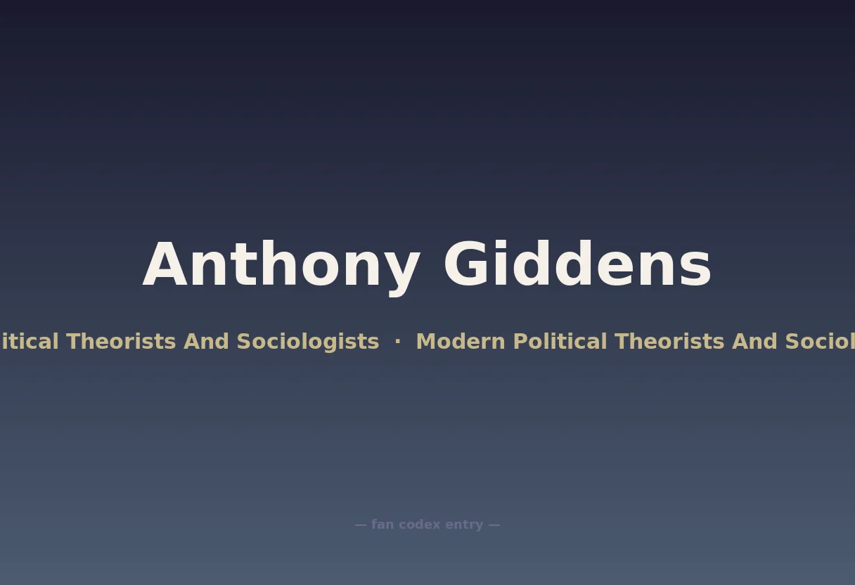Anthony Giddens