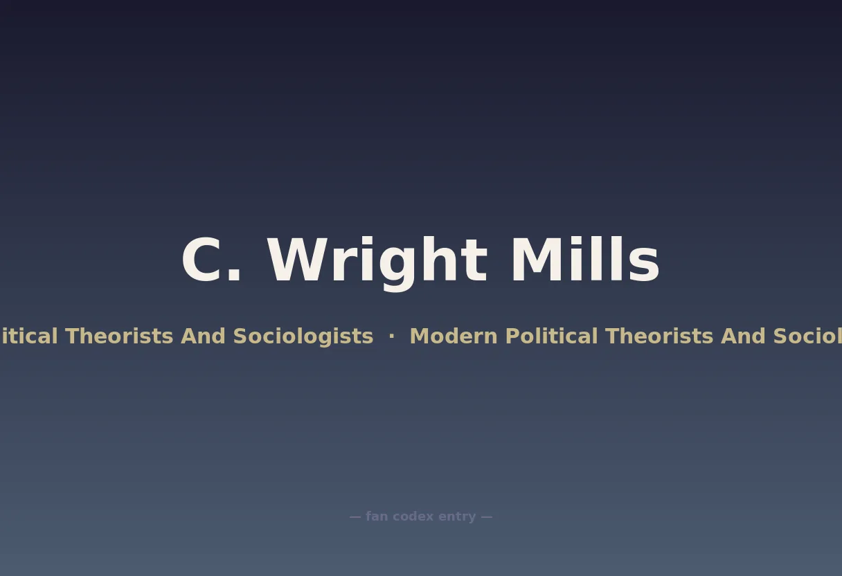 C. Wright Mills